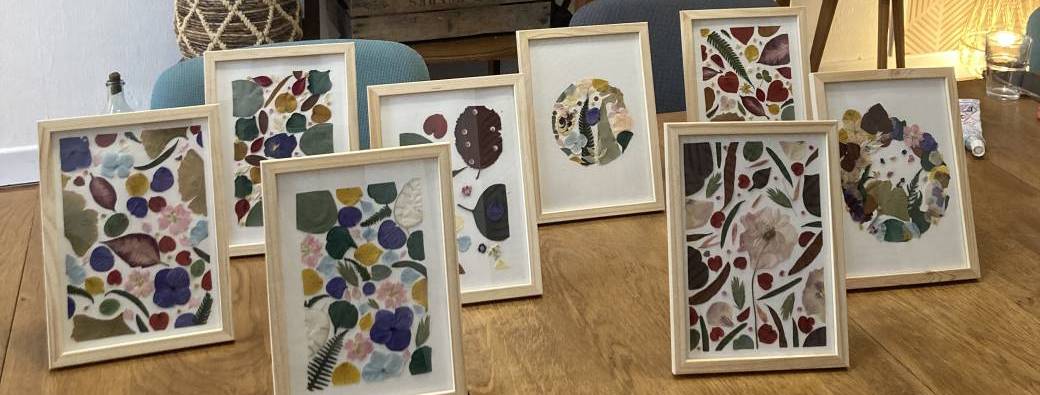 Atelier Fleuri : Cadre fleurs séchées