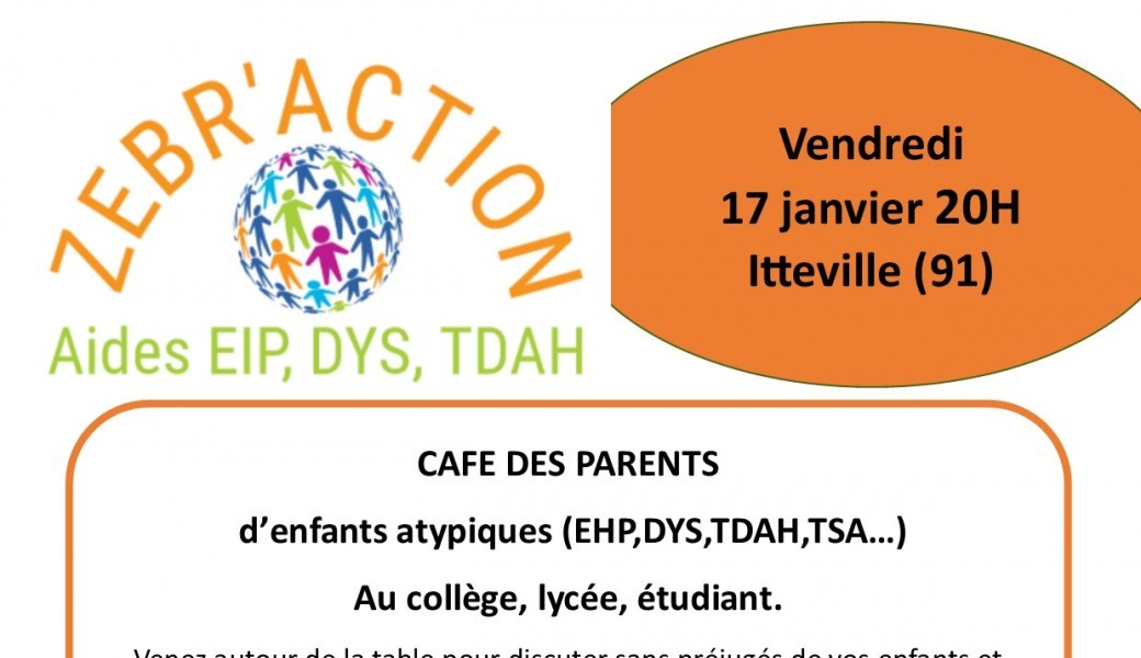 Café des parents d'enfants atypiques au collège et lycée