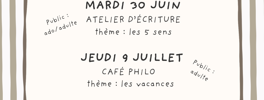 Café philo : les vacances