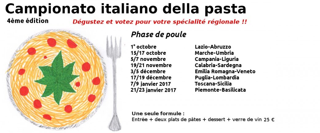 Campionato italiano della pasta Ombrie - Marches