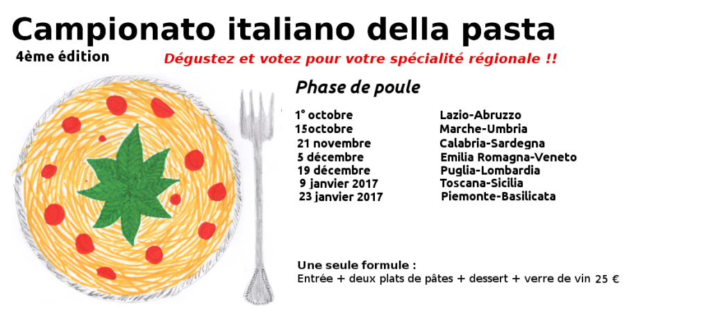 Campionato italiano della pasta : Puglia - Lombardia