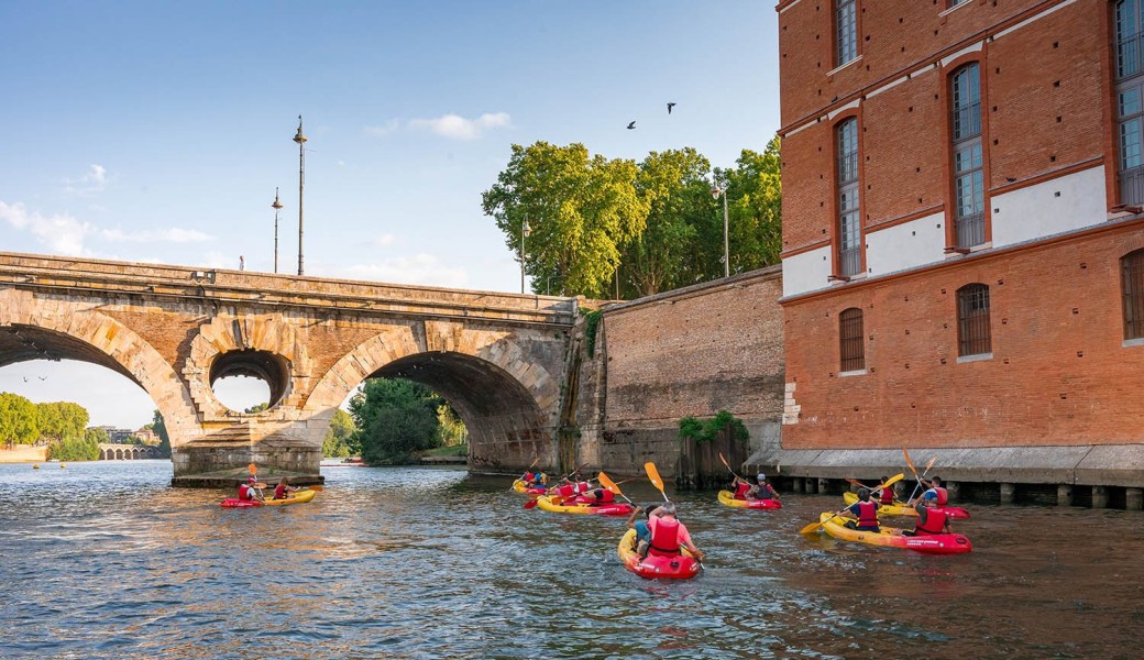 Canotage sur la Garonne