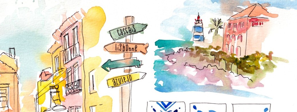 Carnet de voyage à l’aquarelle : Portugal
