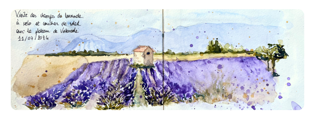 Carnet de voyages à l'aquarelle