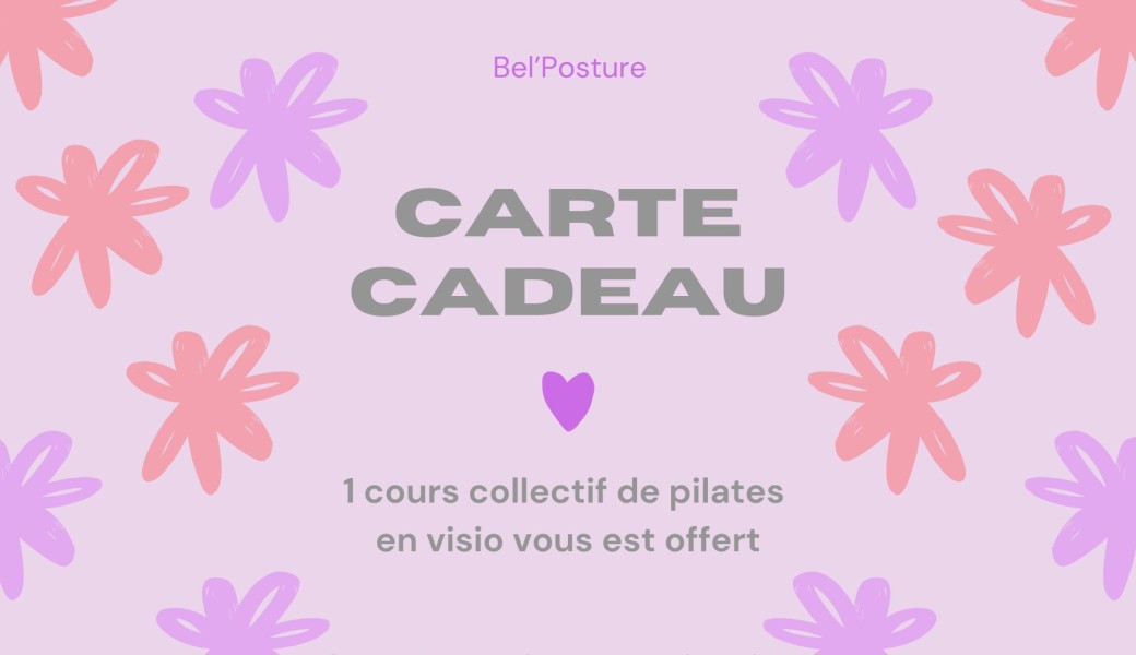 Carte cadeau 1 cours collectif en visio