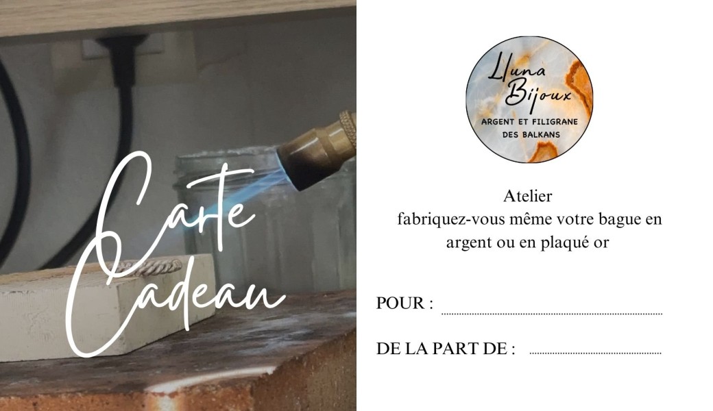 Carte cadeau Atelier  de fabrication de bague