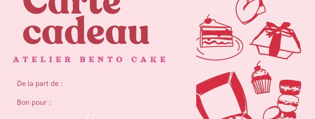 Carte Cadeau Atelier Mia Cake