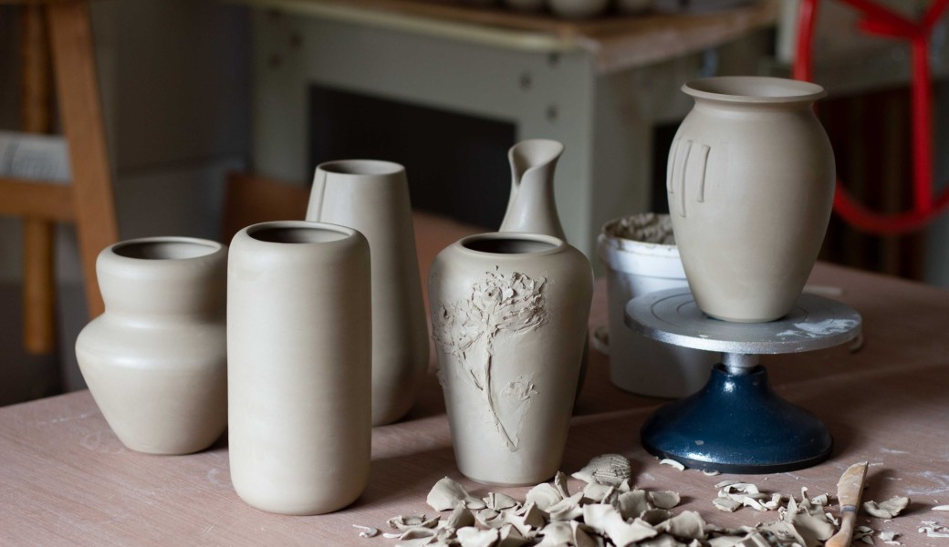 Carte cadeau - Atelier vase en céramique et bouquet de fleurs