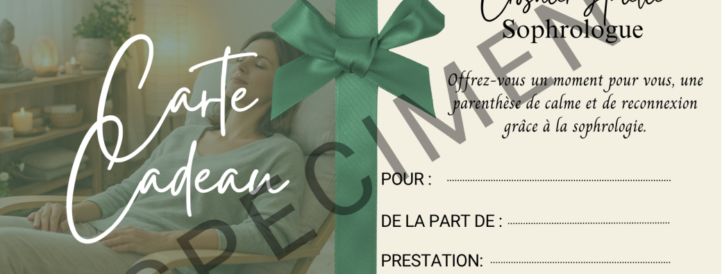 Carte cadeau - Séance découverte de la sophrologie