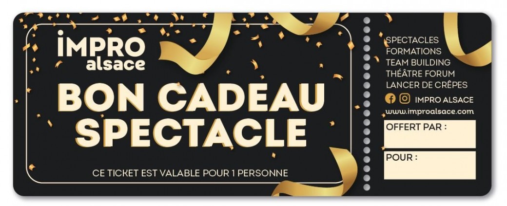 Carte Cadeau Spectacle