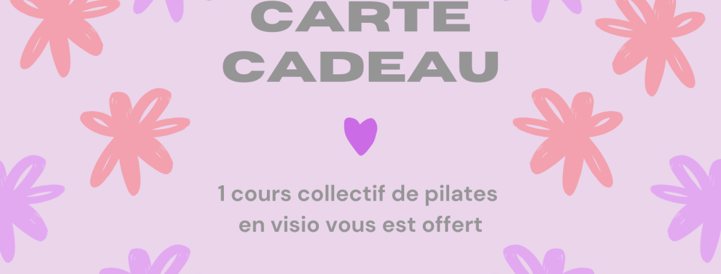 Carte cadeau 1 cours collectif en visio