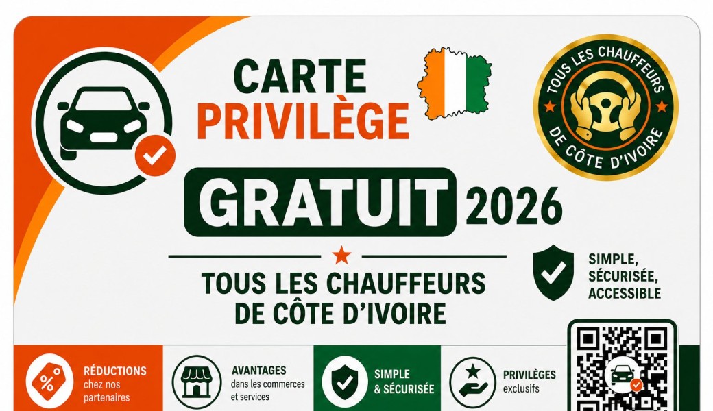 Carte Privilège Chauffeurs CI