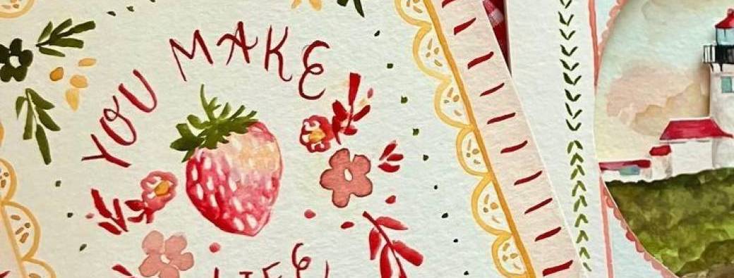 Cartes de Saint Valentin aquarelle