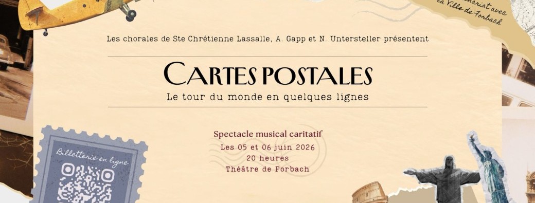 Cartes postales - spectacle musical