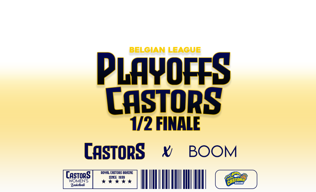 Castors Braine Playoffs 1/2 finale Phantoms Boom