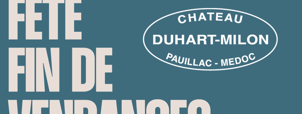 Let's celebrate the end of the Harvest at Château Duhart-Milon ! 