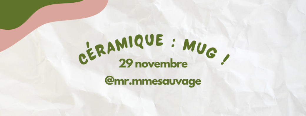 Céramique réalisation d'un mug avec @mr.mmesauvage