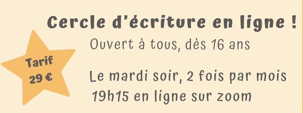 Cercle d'écriture pour tous le mardi soir
