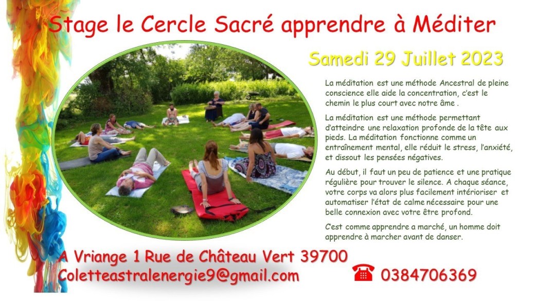 Cercle sacré - Apprendre à méditer