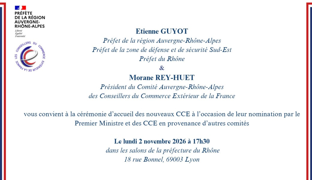 Cérémonie d'Accueil des Nouveaux CCE
