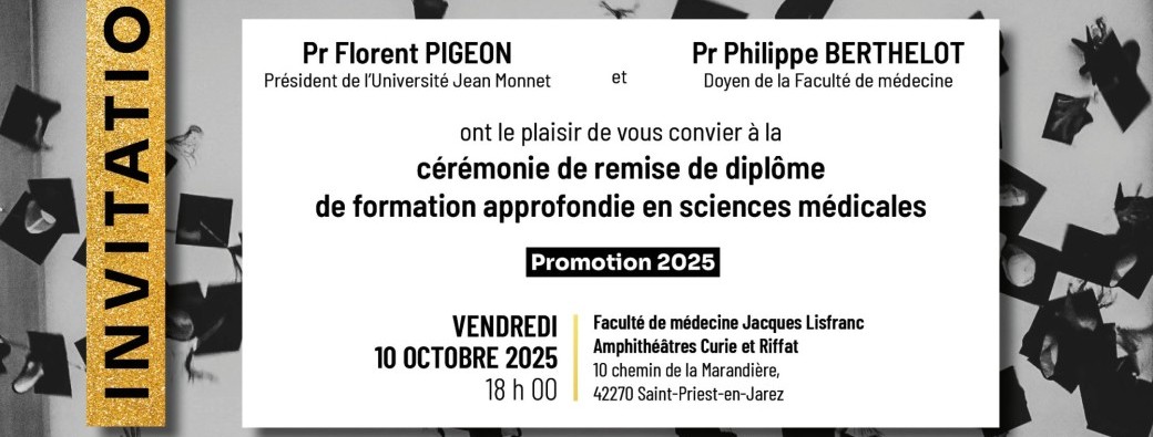 Cérémonie de remise de diplôme DFASM3