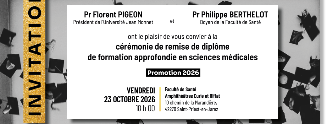 Cérémonie de remise de diplôme DFASM3