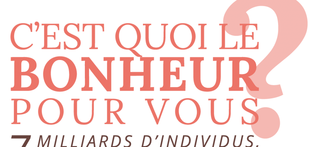 C'EST QUOI LE BONHEUR POUR VOUS ?