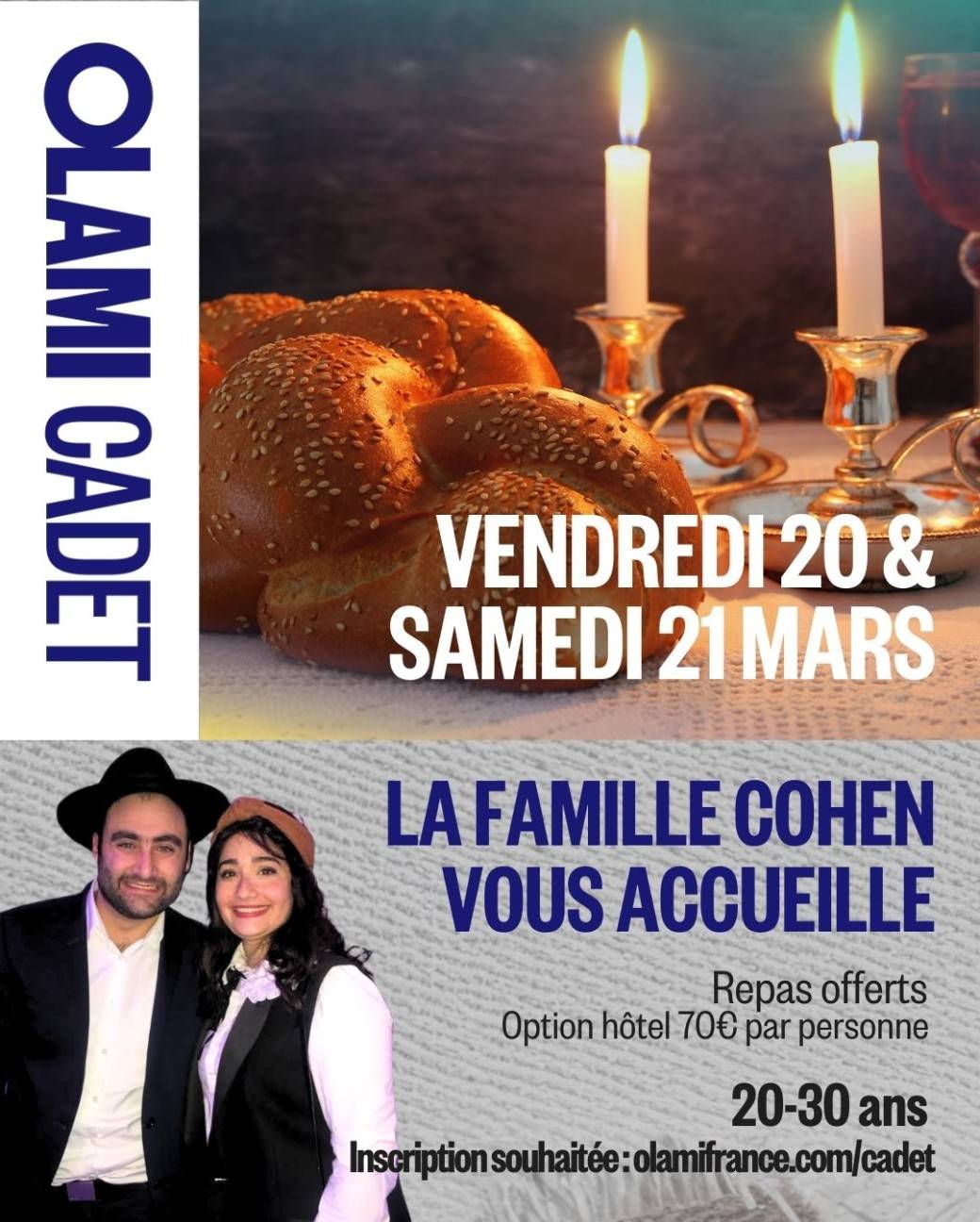 Chabat 20 & 21 mars 