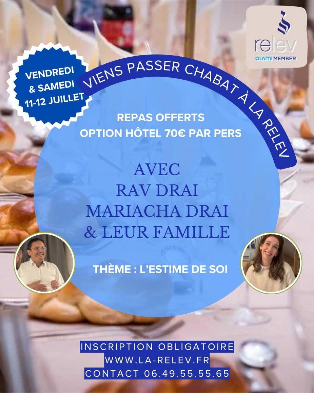 Chabat avec Rav Drai et Mariacha 
