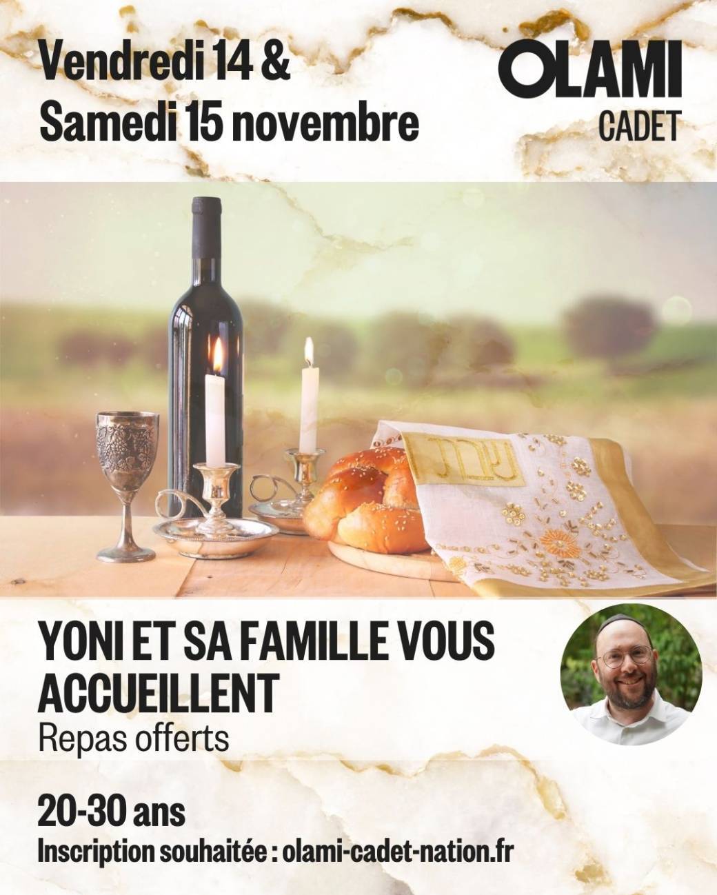 Chabat avec Yoni - 14 et 15 novembre 