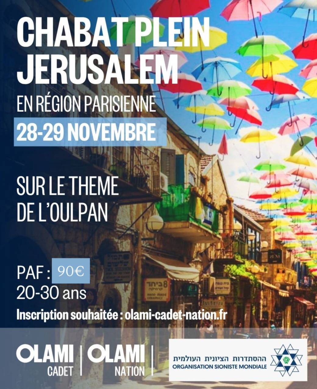 Chabat plein Jerusalem - en région parisienne