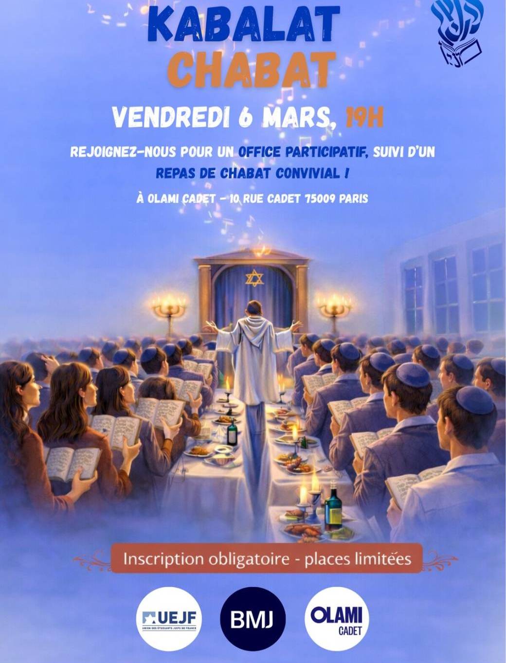 Chabbat 6 mars : BMJ - UEJF