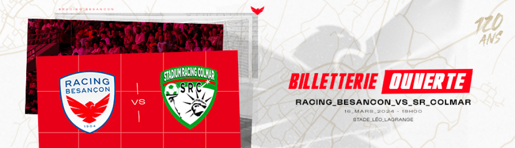 National 2 - J18 : RACING BESANCON - SR COLMAR