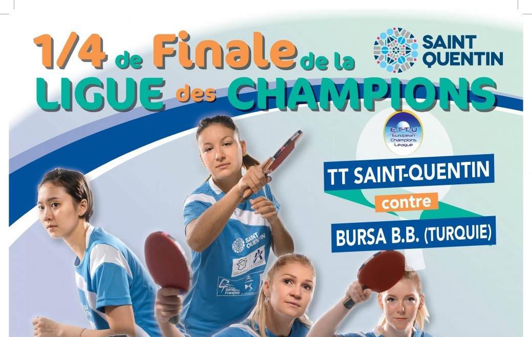 Tickets Champions League Tennis de Table TT StQuentin BURSA (TUR