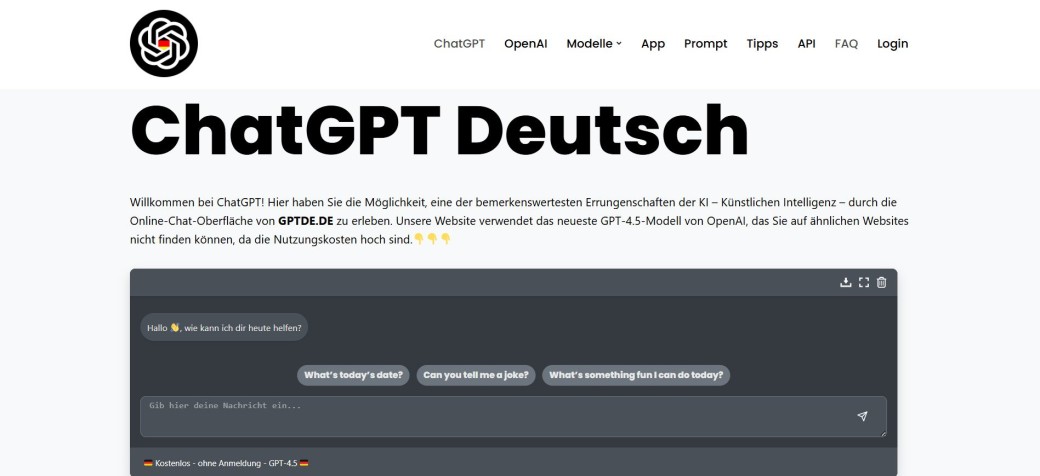 ChatGPT Deutsch