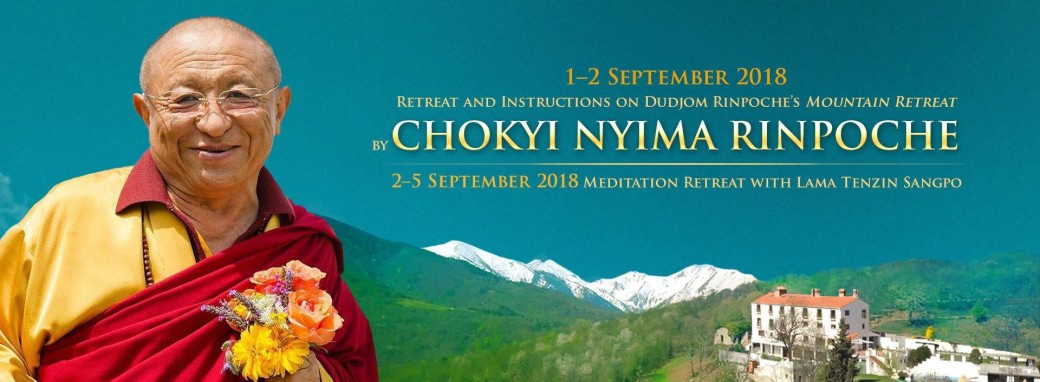 Chökyi Nyima Rinpoche 1-2 September 2018 - Gomde Pyrenees