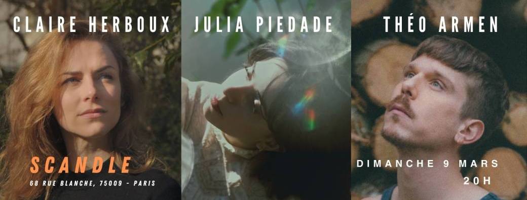  Claire Herboux, Julia Piedade & Théo Armen