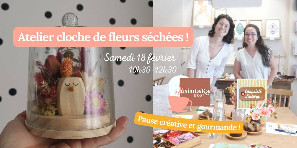 Cloche fleurie chez Mintaka & Co