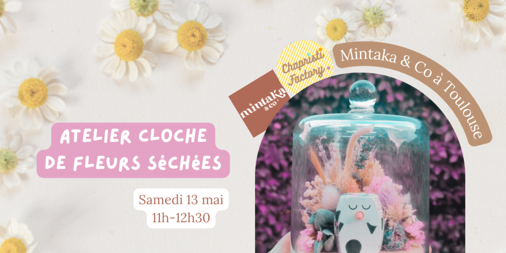 Cloche fleurie chez Mintaka & Co