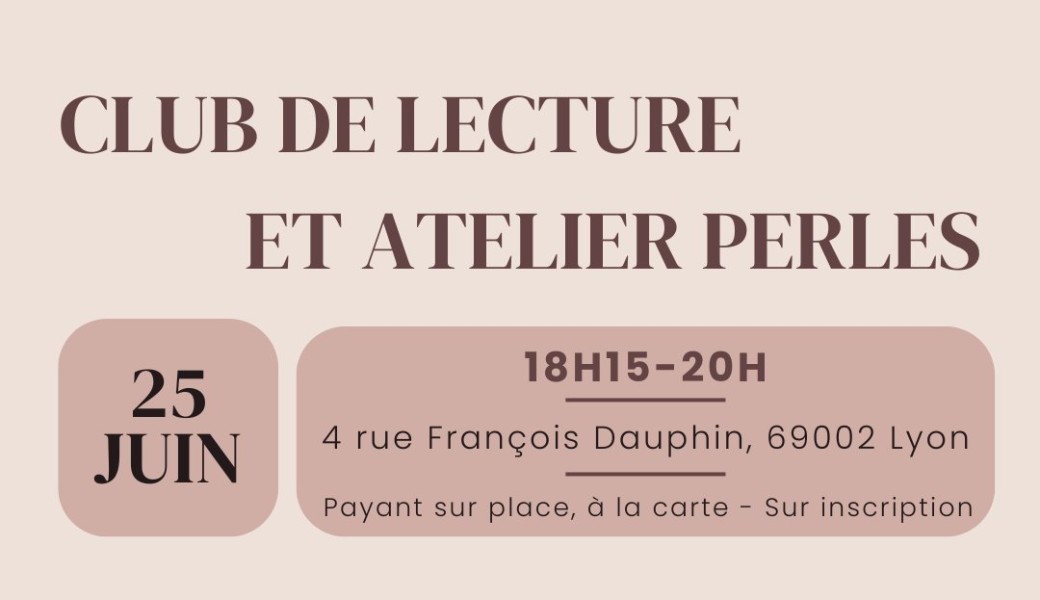 Club de lecture - Atelier perle