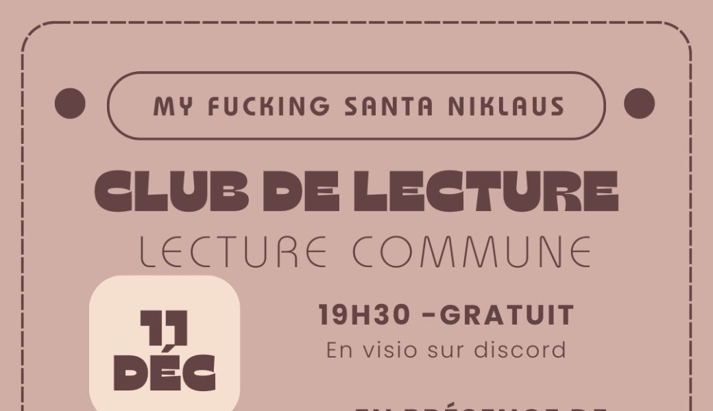 Club de lecture / Echange autrice