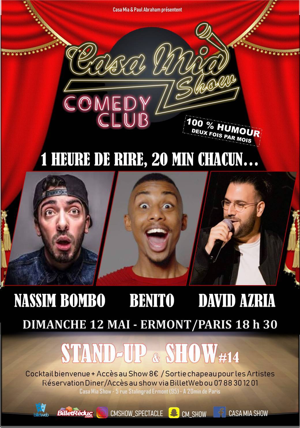 CM StandUp & Show #14 Benito, Nassim Bombo