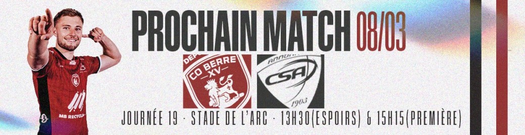CO Berre XV vs CS Annonay
