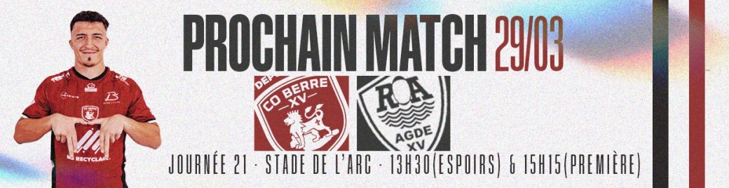 CO Berre XV vs RO Agdes