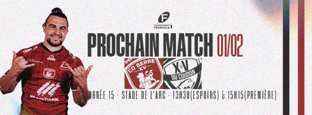 CO Berre XV vs XV du Coudon