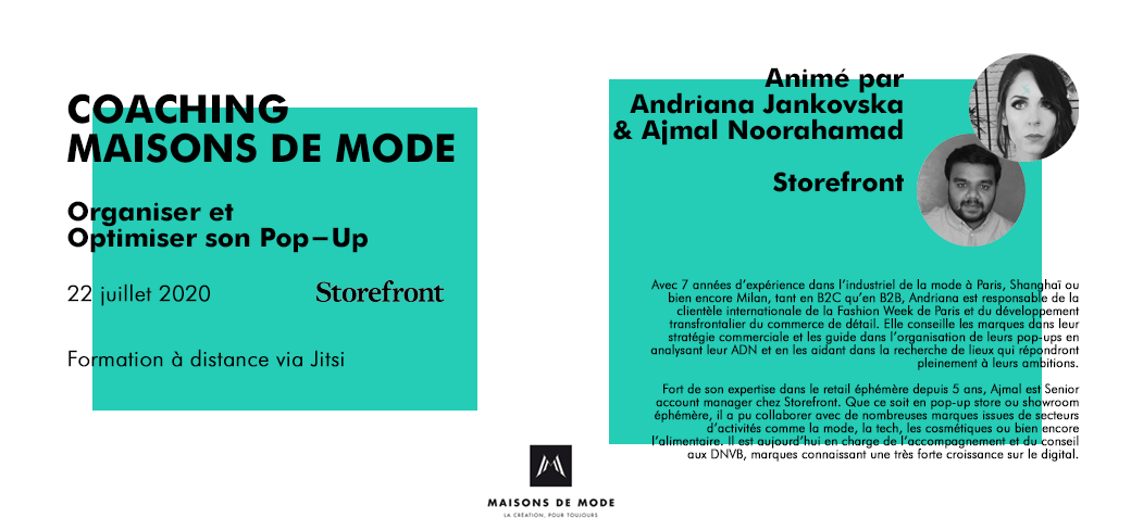 Coaching Organiser et Optimiser son Pop-Up par StoreFront