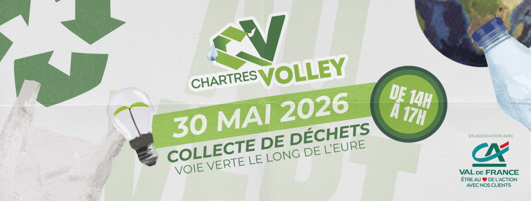 Collecte de déchets du C'Chartres Volley