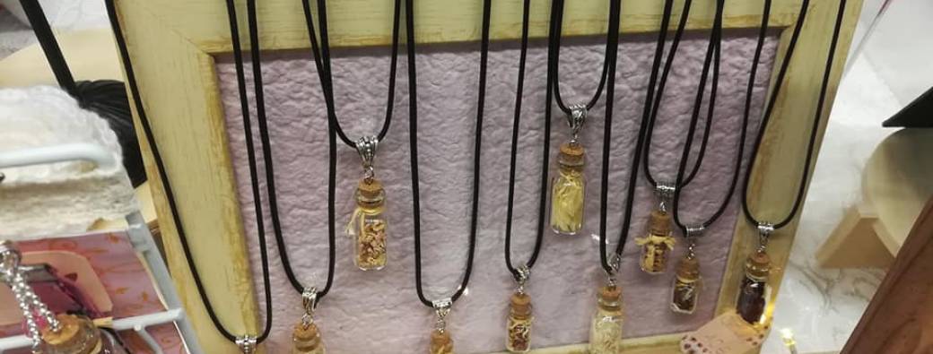 Collier fleurs séchées