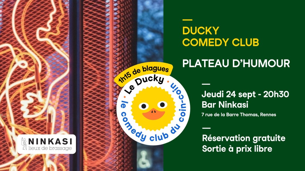 Comedy Club à Ninkasi ! - 24 septembre