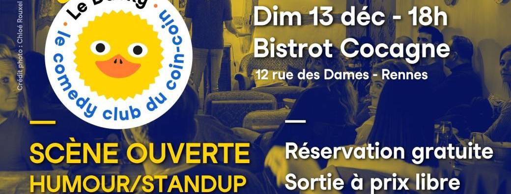 Comedy Club au Bistrot Cocagne ! - 13 décembre